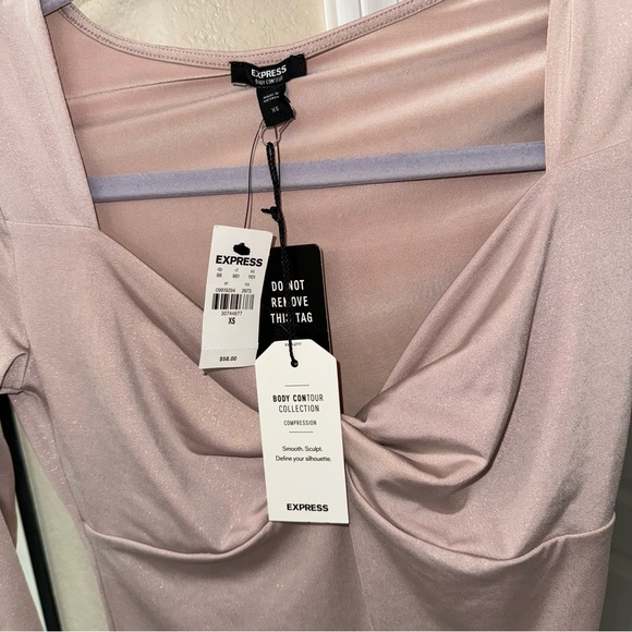 NWT Express Body Contour Silky Twist Front Thong Bodysuit - Picture 9 of 9